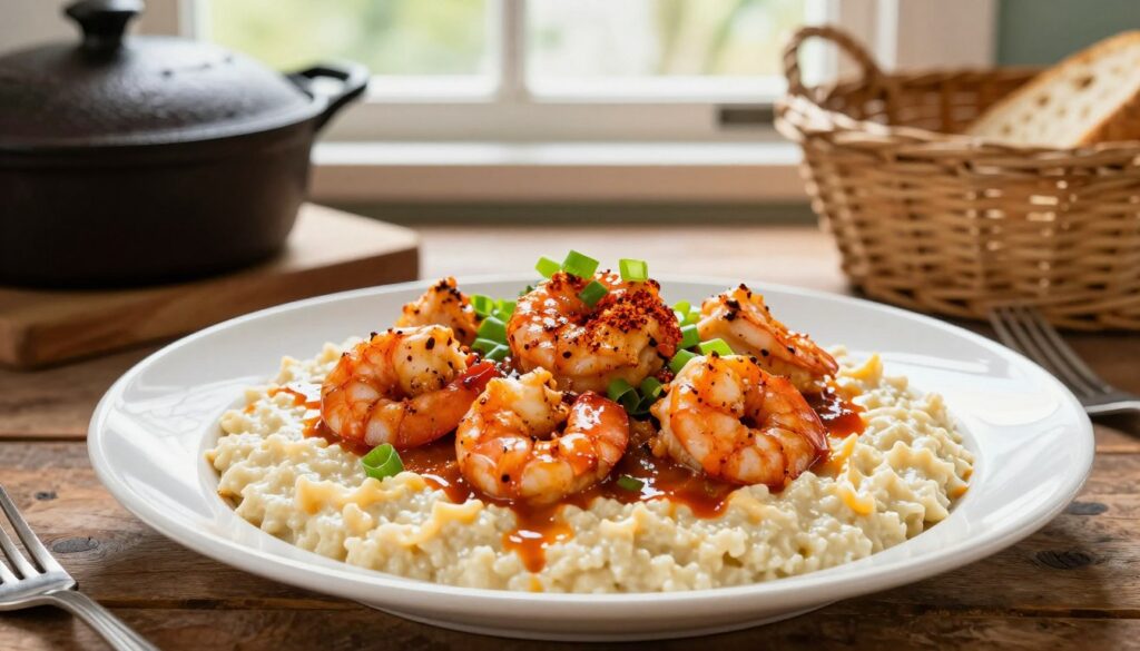 Gullah-Geechee shrimp and grits cultural dish