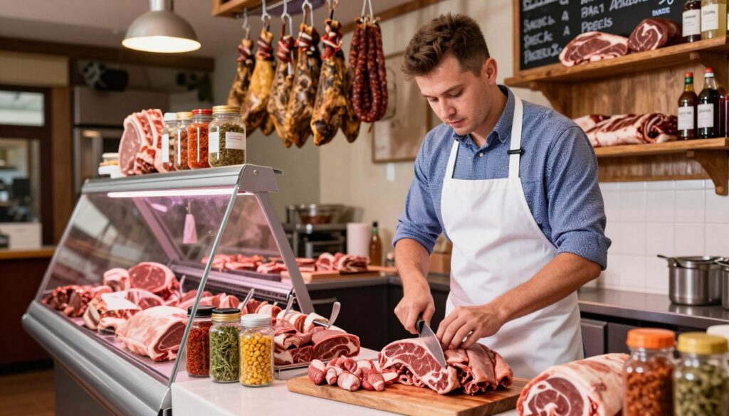 buying beef tongue at the butcher