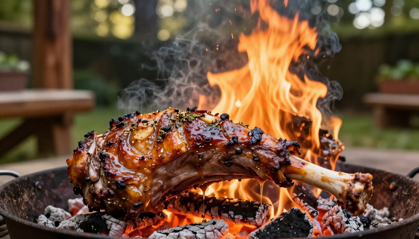leg of lamb on a spit recipe