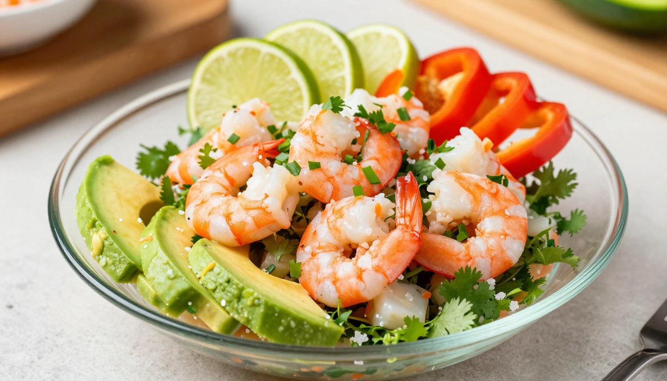 recipe for ceviche with shrimp and crab